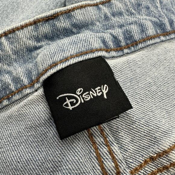 Disney X‎ Hot Topic Mickey Minnie Mouse Floral Mom Jeans Light Wash Plus Size 28 - Picture 10 of 12